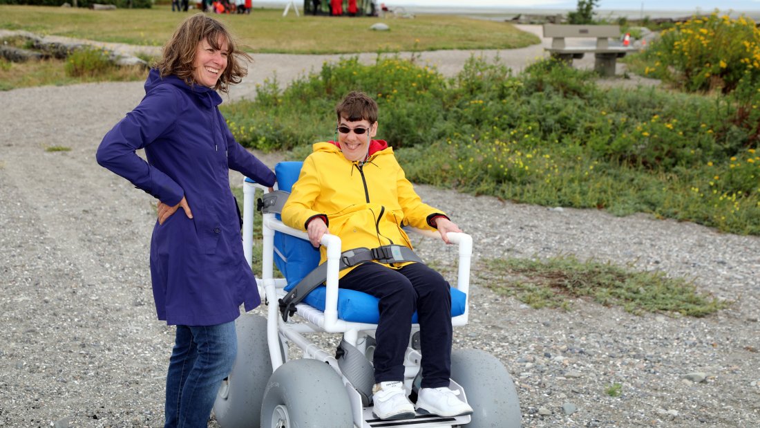 Beach Wheelchair at Crescent Beach