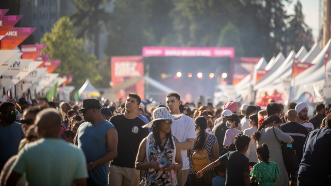 crowd of people at fusion festival