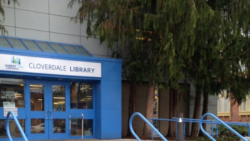 exterior of the Cloverdale Library