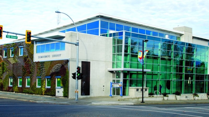 exterior of Semiahmoo Library in Surrey