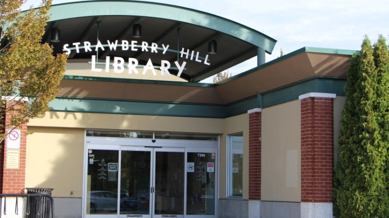 exterior of Strawberry Hill Library in Surrey