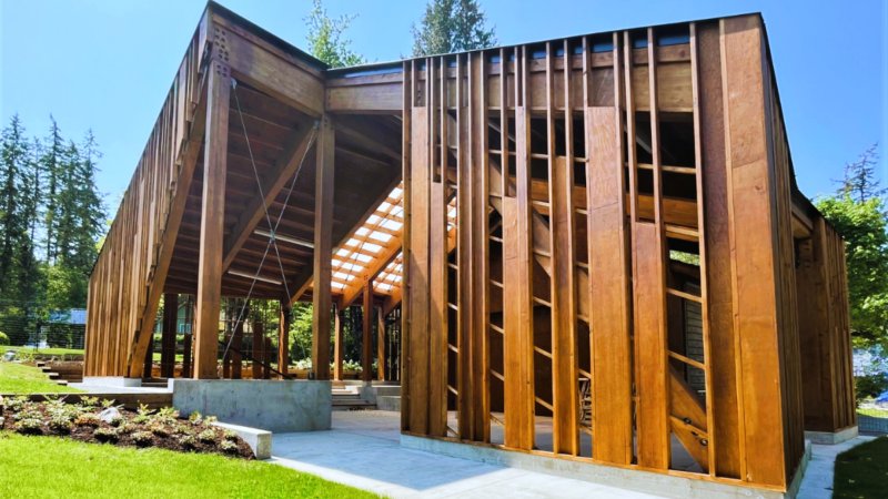 The new South Surrey Indigenous House of Learning in Elgin Heritage Park