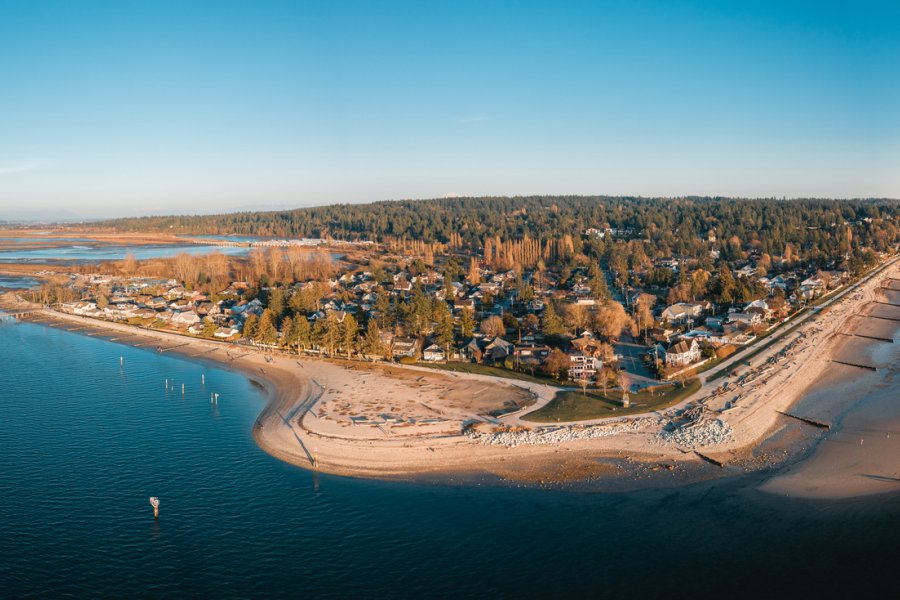 Crescent Beach aerial 