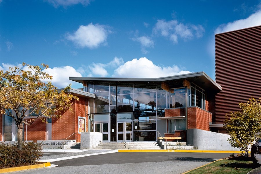 Surrey Arts Centre and a blue sky